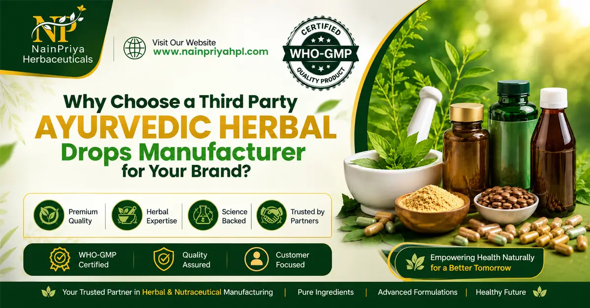 Why Choose a Third Party Ayurvedic Herbal Drops Manufacturer for Your Brand?