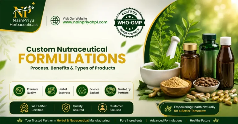 Nutraceutical custom formulations company